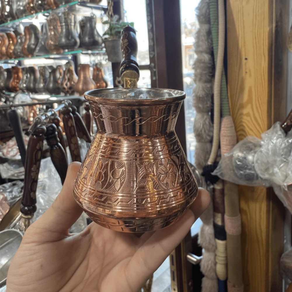 Bakırzen Engraved Copper Turkish Coffee Pot - Exporgin | Türkiye Comes to You