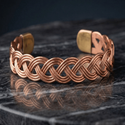 Bakırzen Hand-Carved Copper Bracelet