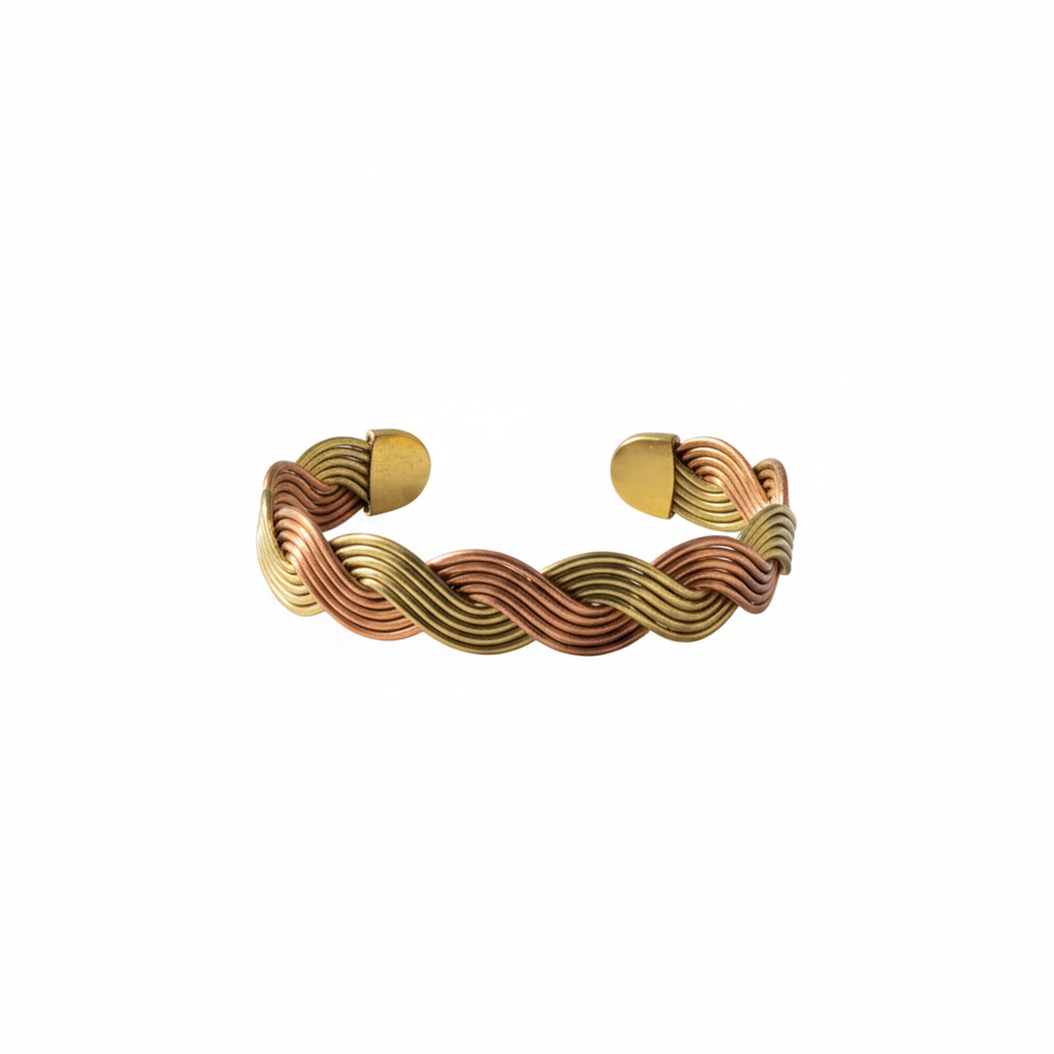 Bakırzen Handcrafted Copper & Brass Woven Bracelet for Women - Exporgin | Global Shopping Site