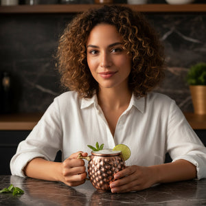 Bakırzen Pyramid - Shaped Black Cup 300ml (10.14 fl oz) - Exporgin | Türkiye Comes to You