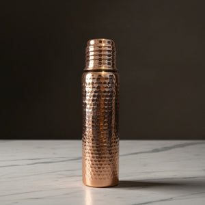 Bakırzen verzinnte Wasserflasche aus reinem Kupfer, 750 ml (25,36 fl oz) – Exporgin | Türkiye Kommt zu Dir