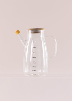 Bamboo Glass Olive Oil Bottle 700 cc SSE0039 - Exporgin | Türkiye Comes to You