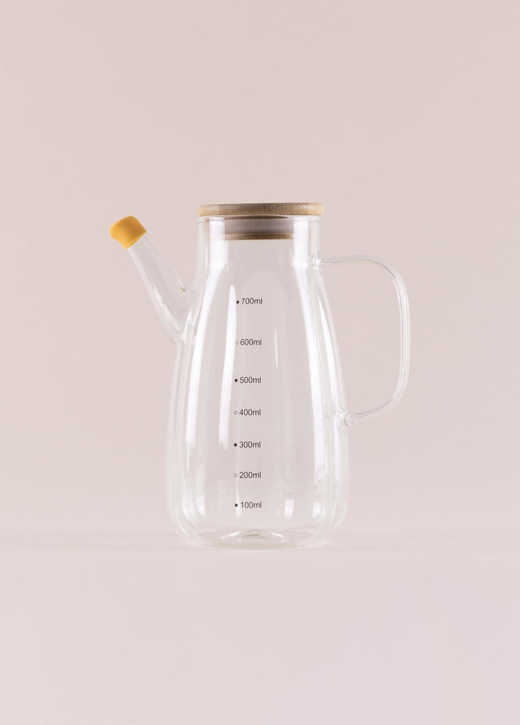 Bamboo Glass Olive Oil Bottle 700 cc SSE0039 - Exporgin | Türkiye Comes to You