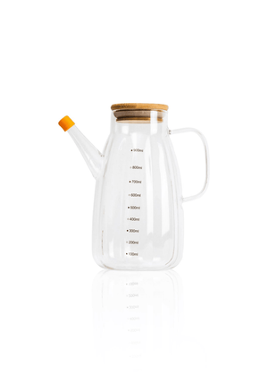 Bamboo Glass Olive Oil Bottle 900 cc SSE0040 - Exporgin | Türkiye Comes to You