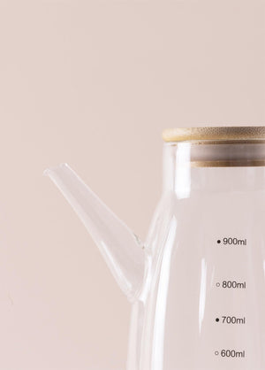 Bamboo Glass Olive Oil Bottle 900 cc SSE0040 - Exporgin | Türkiye Comes to You