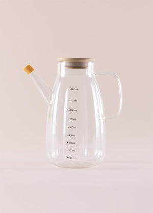 Bamboo Glass Olive Oil Bottle 900 cc SSE0040 - Exporgin | Türkiye Comes to You