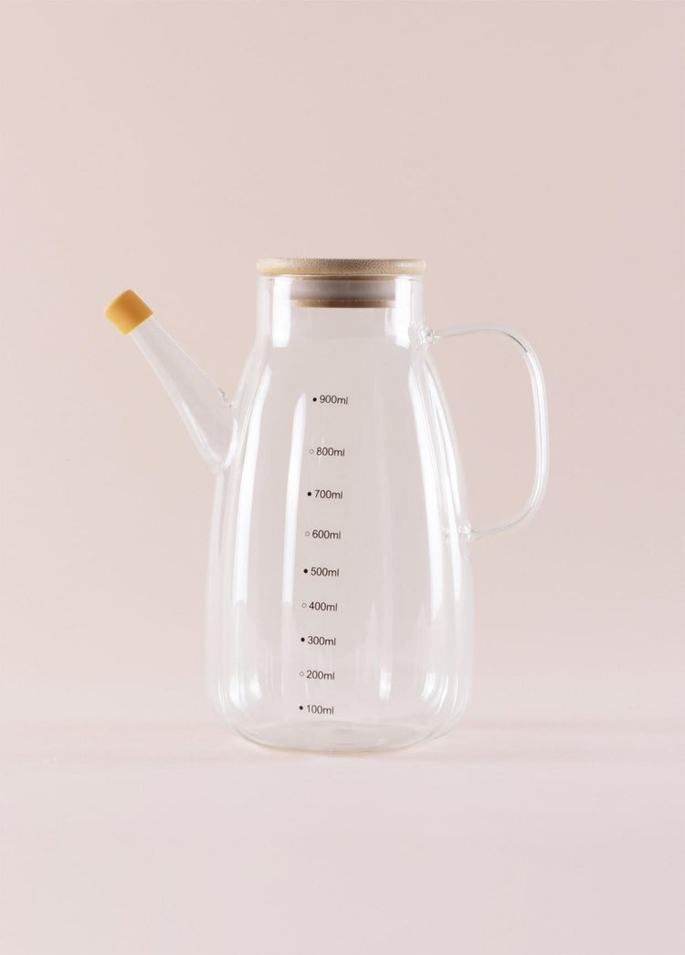 Bamboo Glass Olive Oil Bottle 900 cc SSE0040 - Exporgin | Türkiye Comes to You