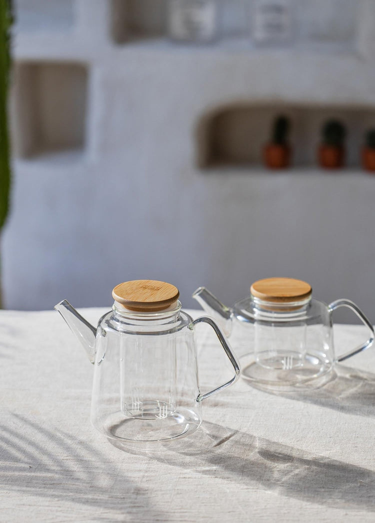 Bamboo Lid Strainer Teapot 800 ml - Exporgin - Global Shopping Site