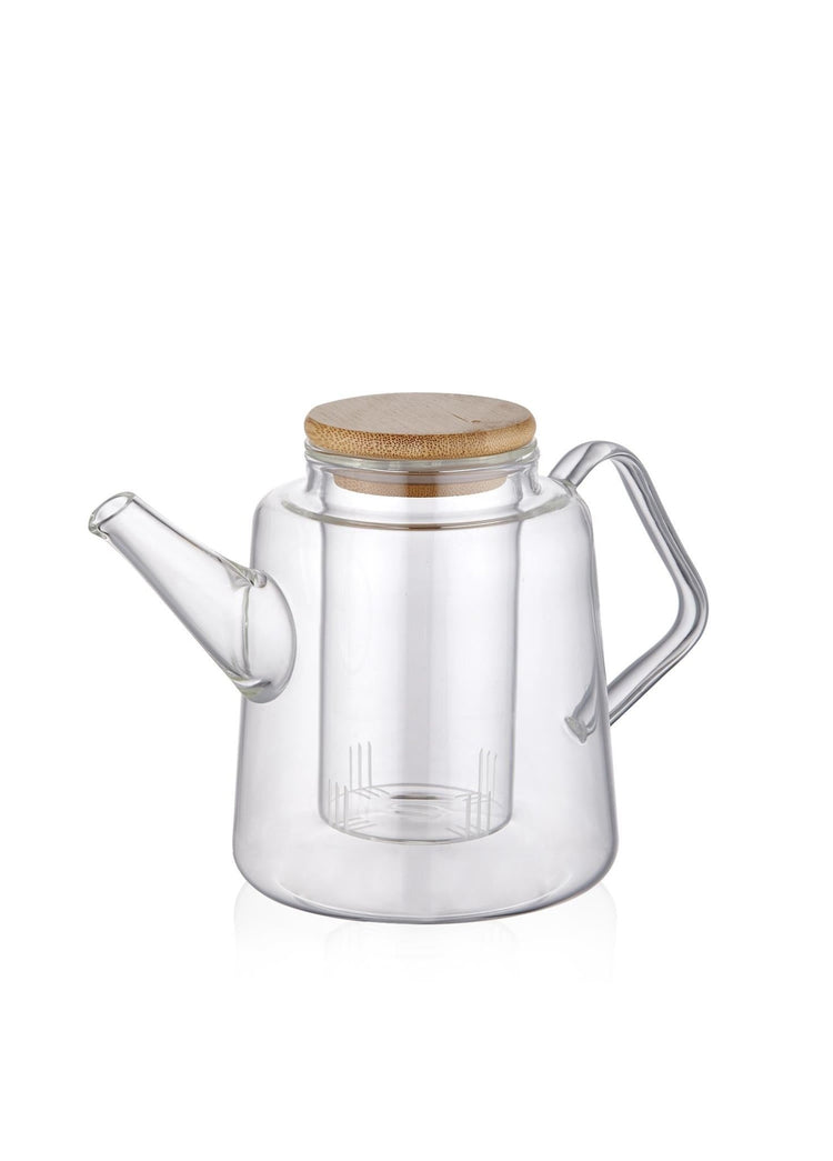 Bamboo Lid Strainer Teapot 800 ml - Exporgin - Global Shopping Site