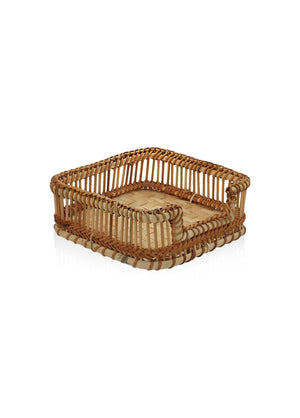 Bamboo Napkin Holder Natural 18x4x6 cm - Exporgin - Global Shopping Site