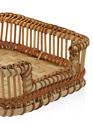Bamboo Napkin Holder Natural 18x4x6 cm - Exporgin - Global Shopping Site
