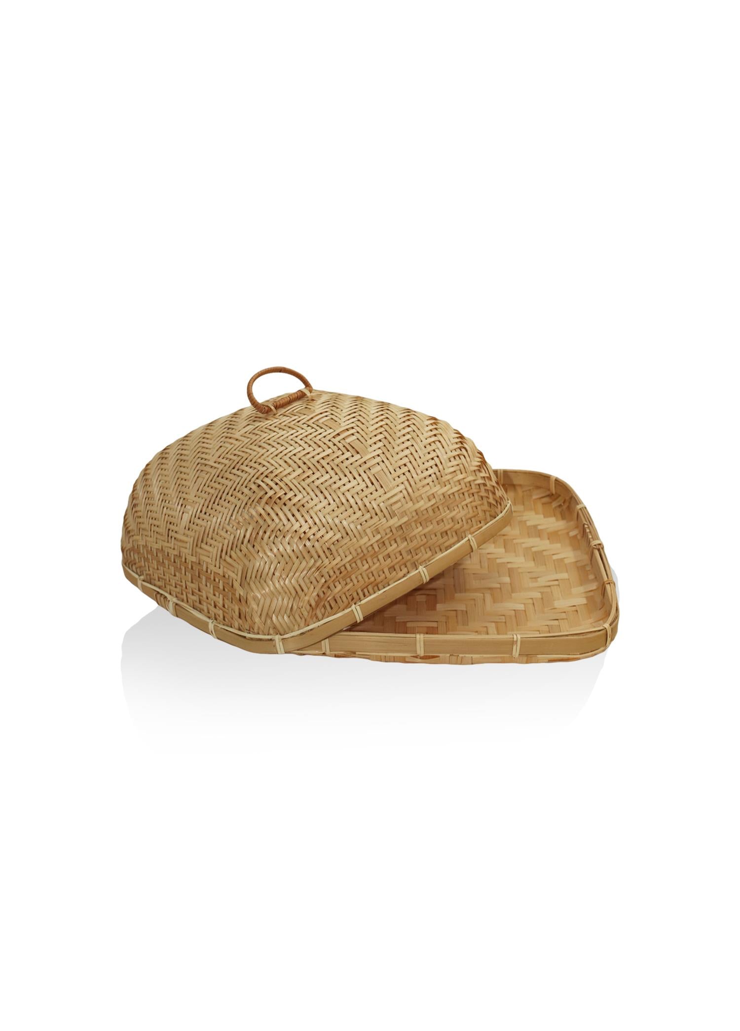 Bamboo Rectangular Tray 34x34x19 cm