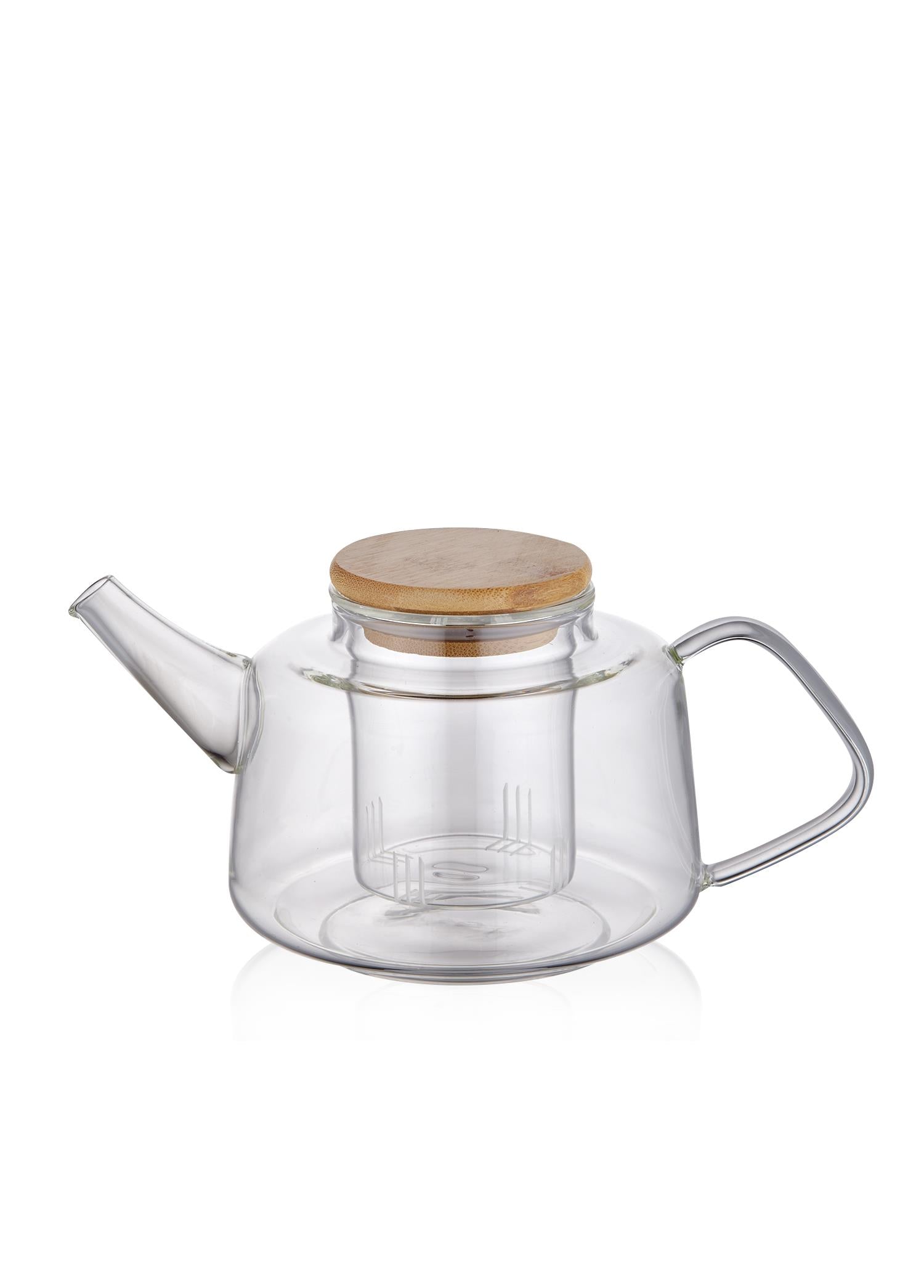 Bamboo Lid Strainer Teapot 600 ml