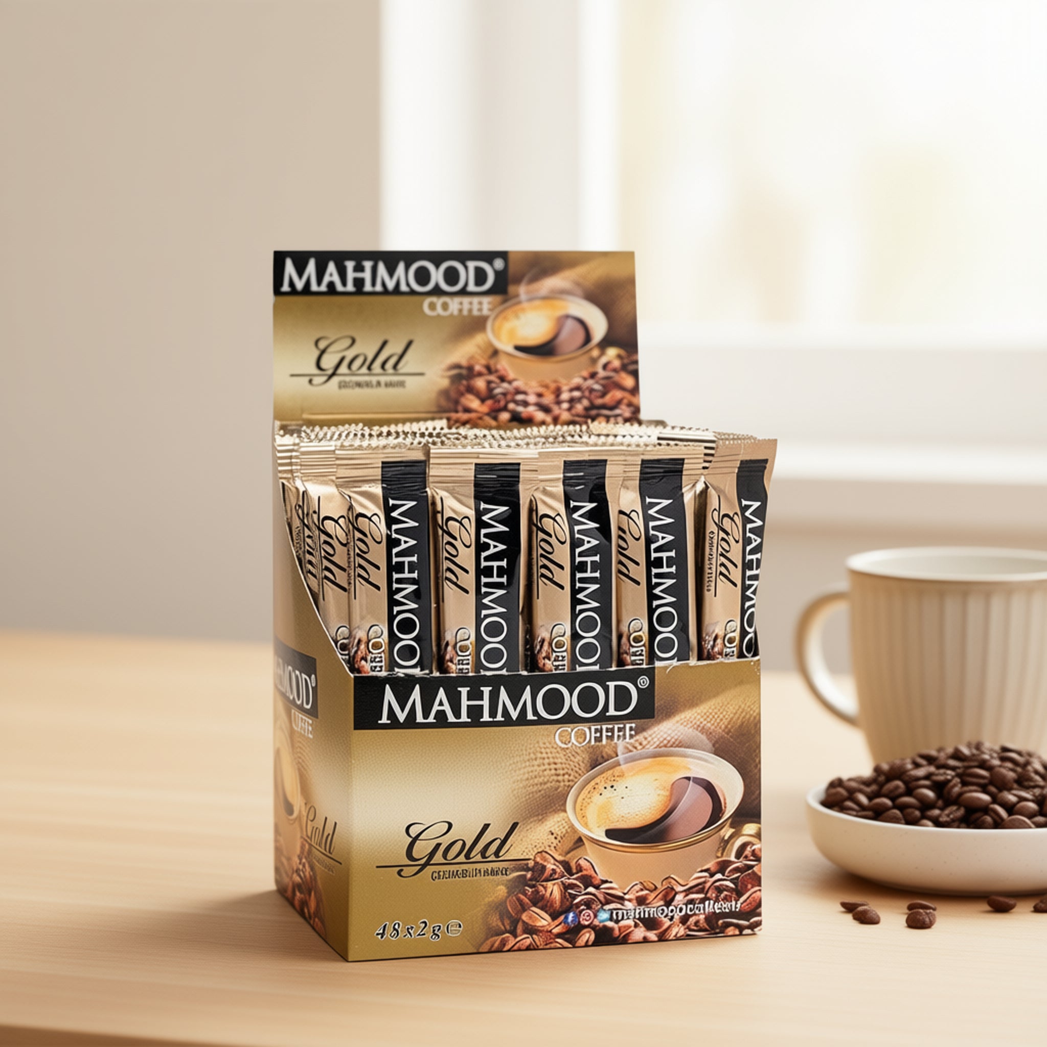 Mahmood Coffee Gold Sticks Instant Arabica Blend 48 x 2g
