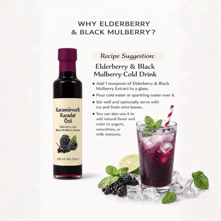 Beyorganik Black Mulberry Extract 250ml (8.45 fl oz) - Exporgin | Türkiye Comes to You