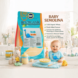 Beyorganik Organic Baby Semolina 350g (12.35 oz) - Exporgin | Türkiye Comes to You