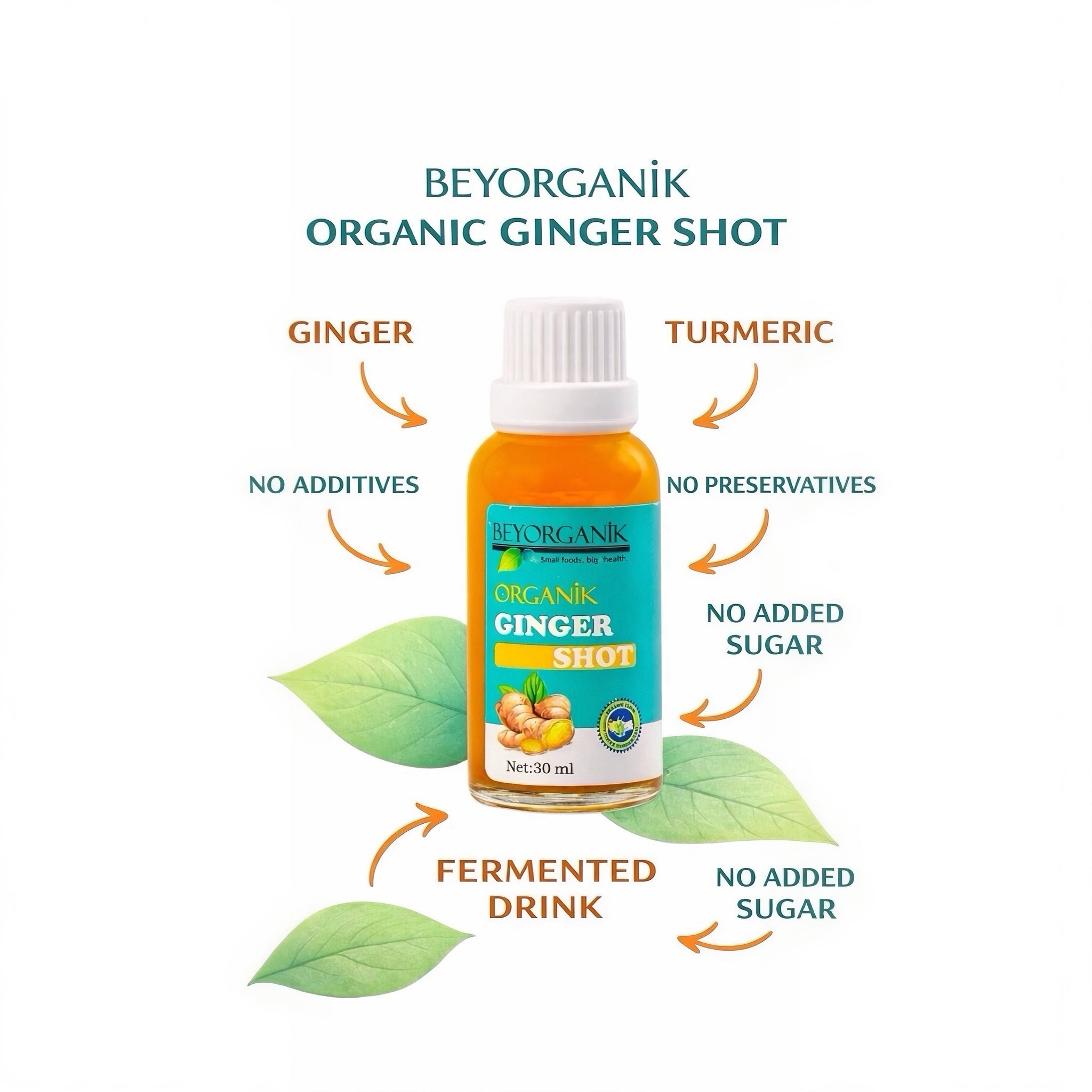 Beyorganik Organic Ginger Shot 7 Pack - Exporgin | Türkiye Comes to You