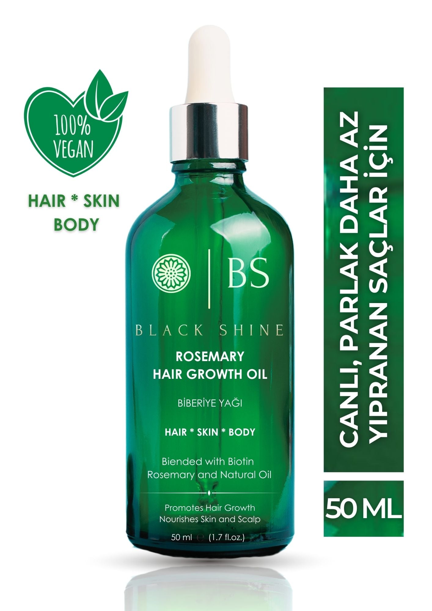 Black Shine Rosemary Oil 50ml - Exporgin - Global Shopping Site