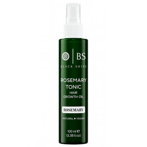 Black Shine Rosemary Water Hair Growth Spray for Women and Men - Natural Rosemary Hydrosol Tonic for Thinning Hair, Scalp Treatment and Hair Care - 100 ml (3.38 fl.oz) - Exporgin | Türkiye Comes to You