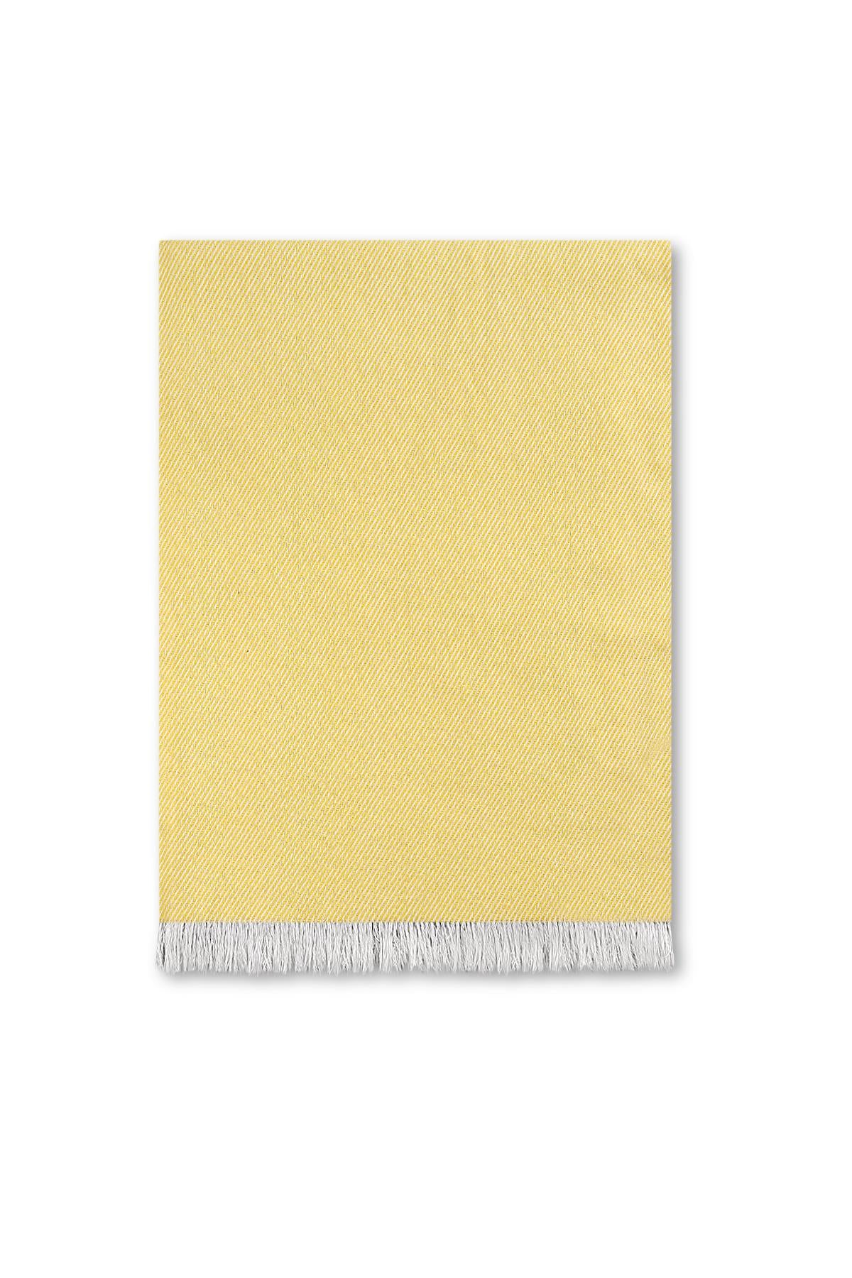 Bohemian Fringed Double 200x230 cm Piqué Yellow