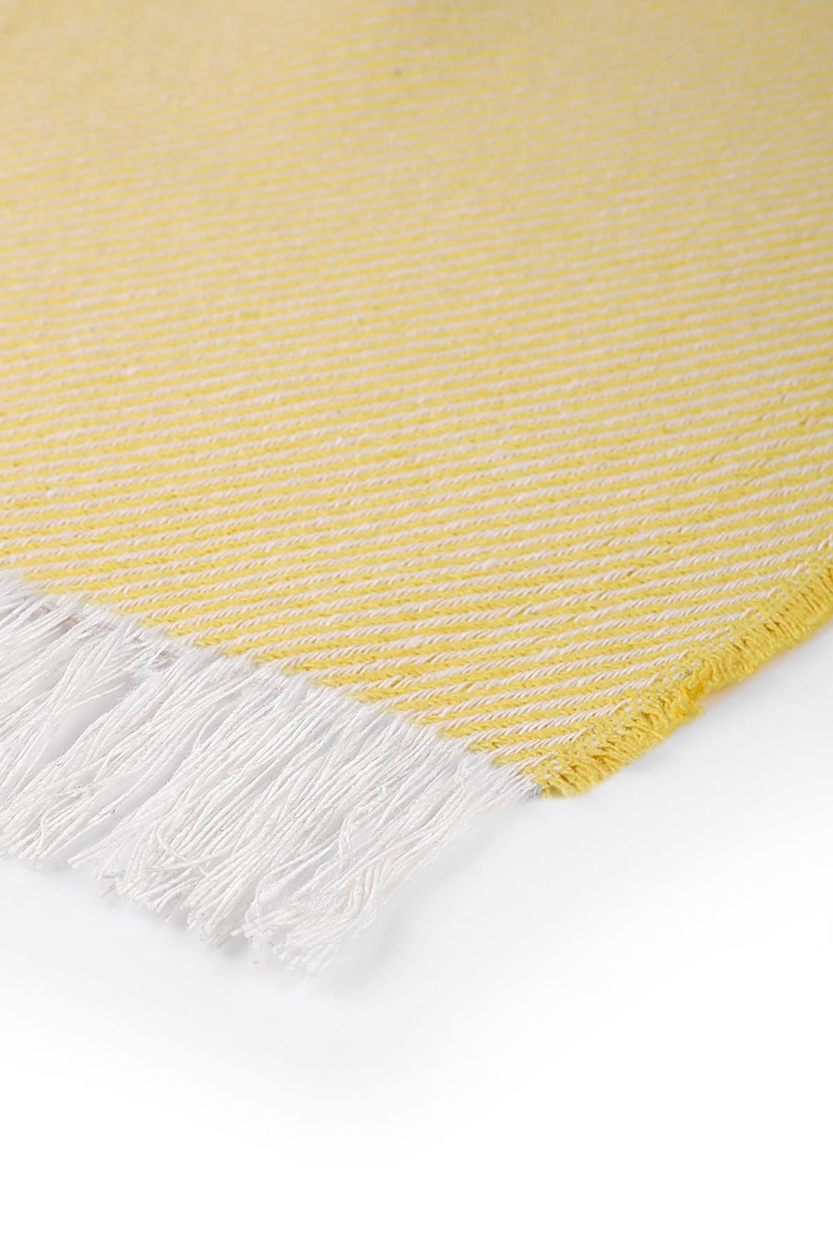 Bohemian Fringed Double 200x230 cm Piqué Yellow