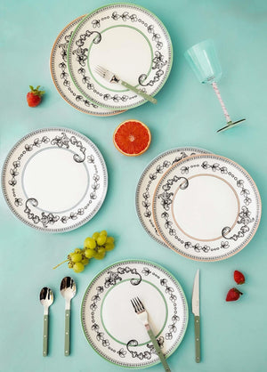 Bonjour Serving Plate for 6 People - Exporgin - Global Shopping Site