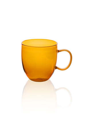 Borosilicate Glass Mug – Amber – Heat - Resistant & Durable – 450ml (13x9x10 cm) - Exporgin - Global Shopping Site