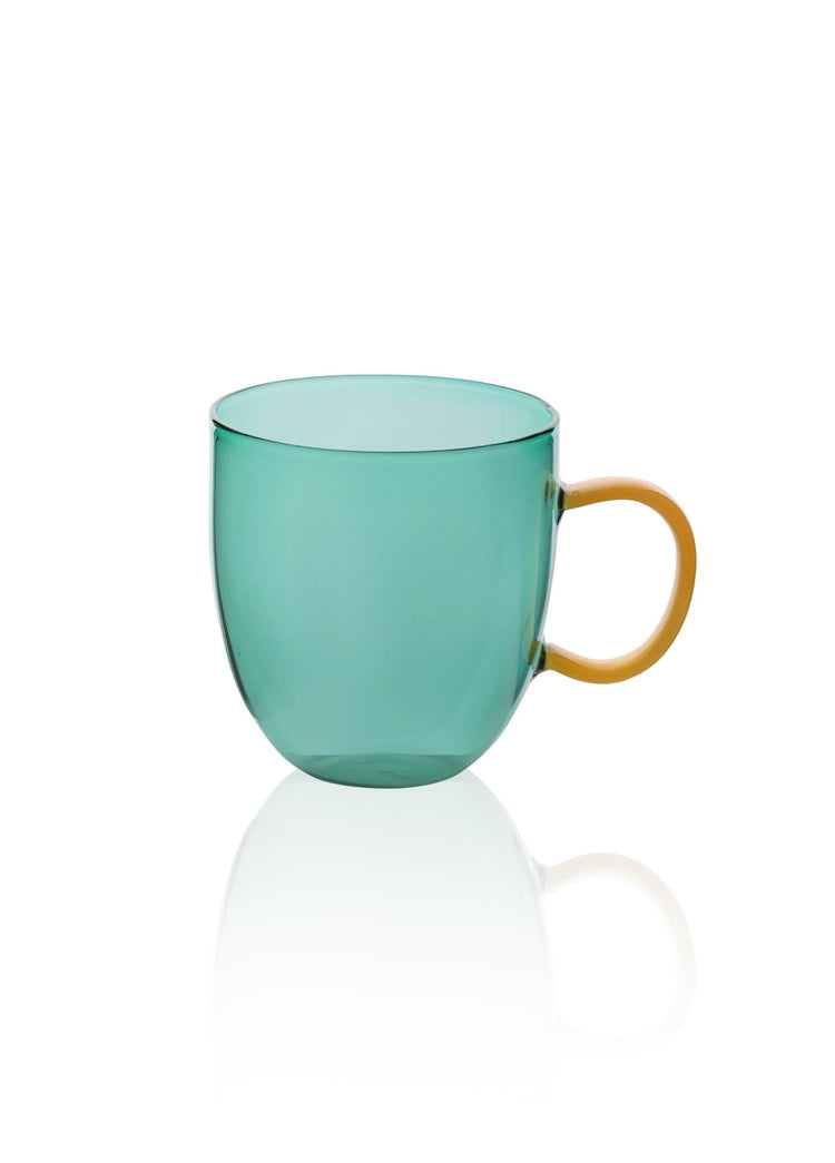 Borosilicate Glass Mug Green 450 ml BRD0134 - Exporgin | Türkiye Comes to You