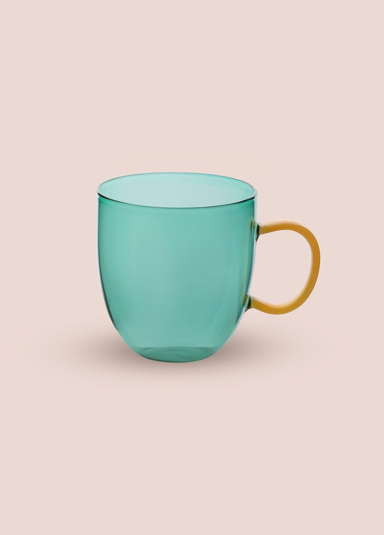 Borosilicate Glass Mug Green 450 ml BRD0134 - Exporgin | Türkiye Comes to You