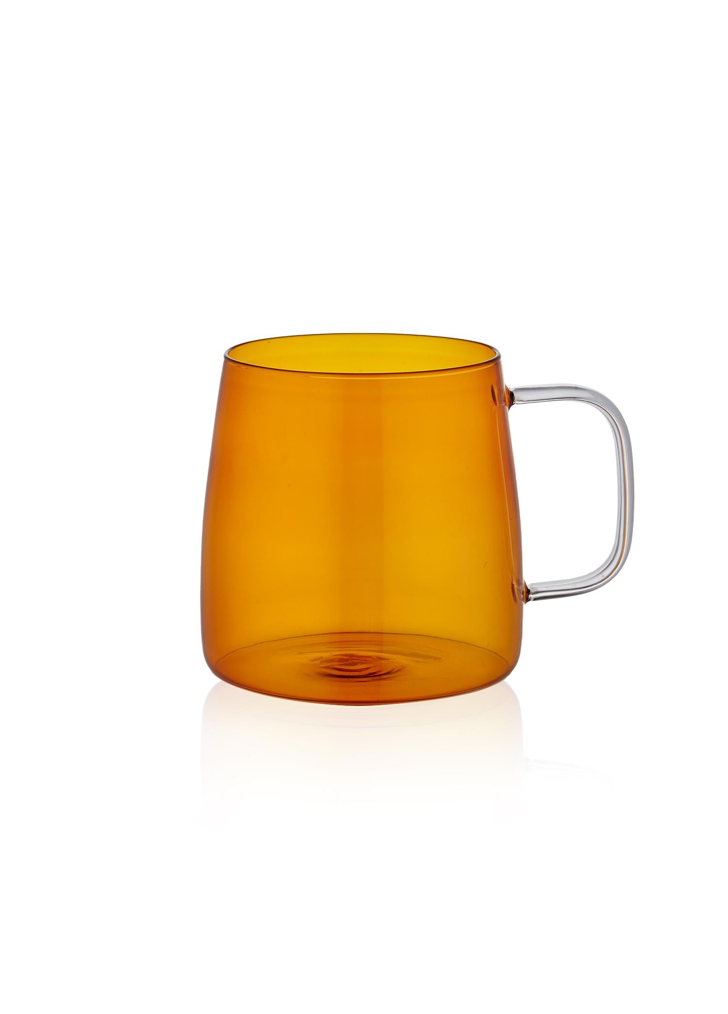 Glass Mug Amber 600 ml BRD0051