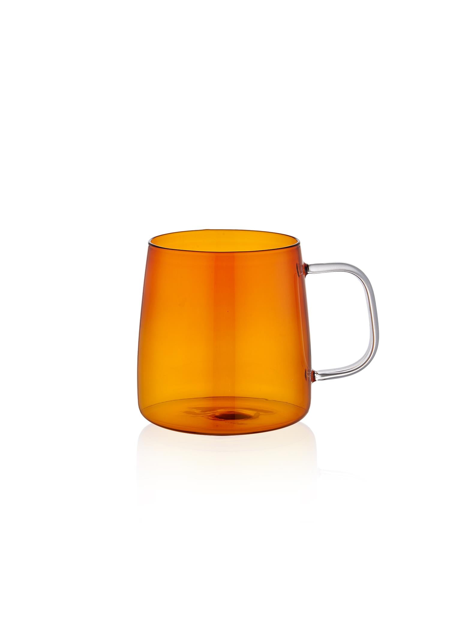 Glass Mug Amber 400 ml BRD0052