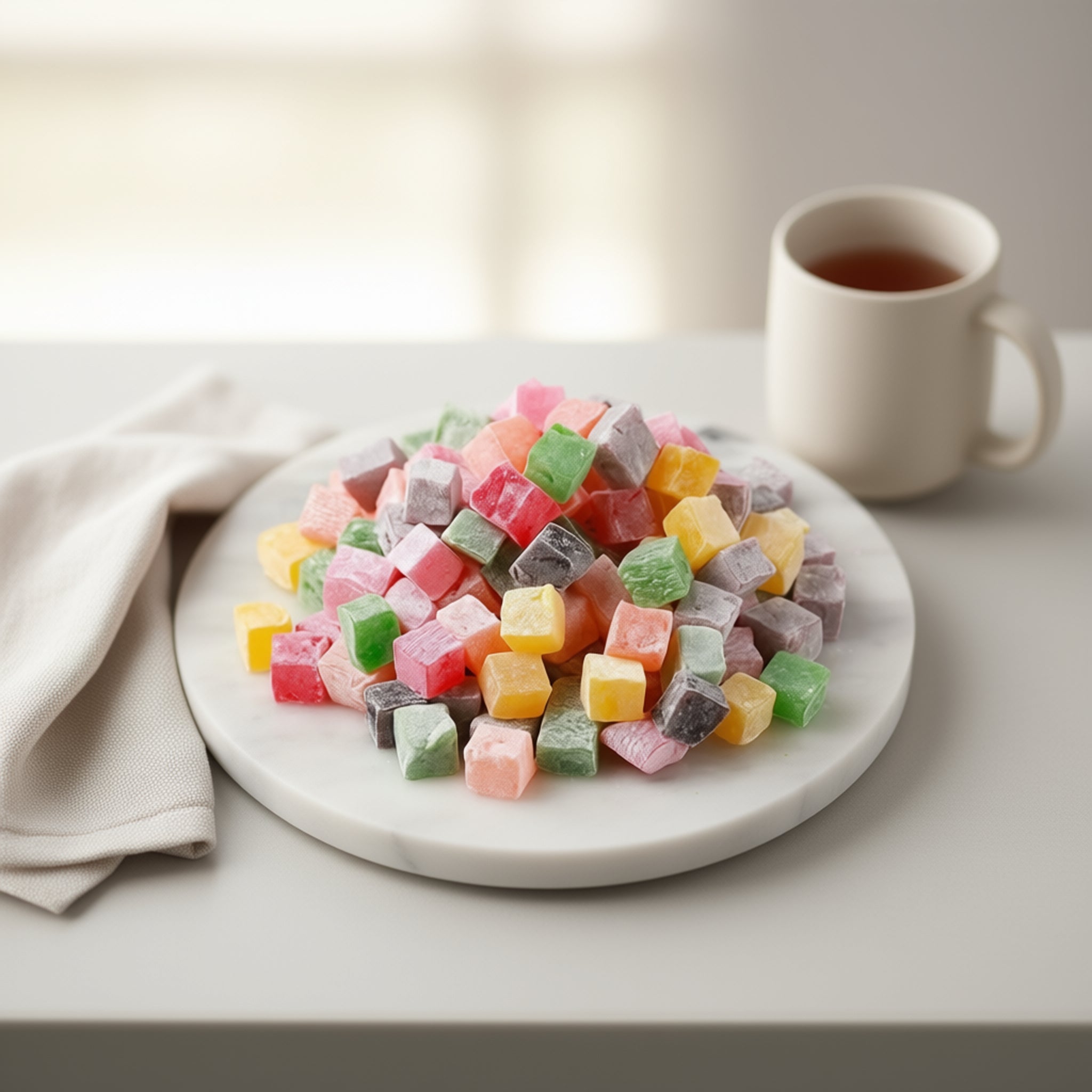 Çelebioğulları Turkish Delight with Assorted Fruit Flavors - Exporgin | Türkiye Comes to You