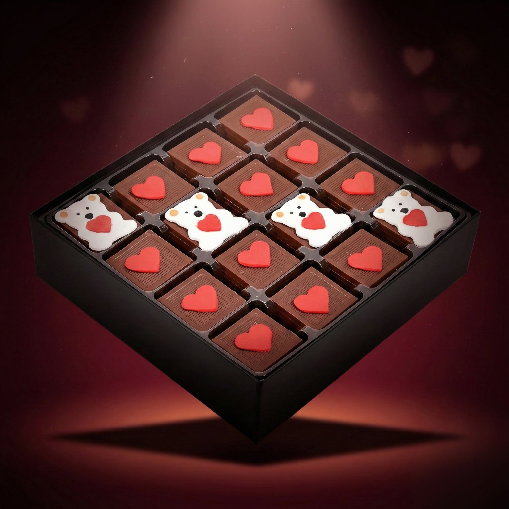 ChocChic Heart Teddy Bear Chocolate Gift Box - Exporgin | Türkiye Comes to You