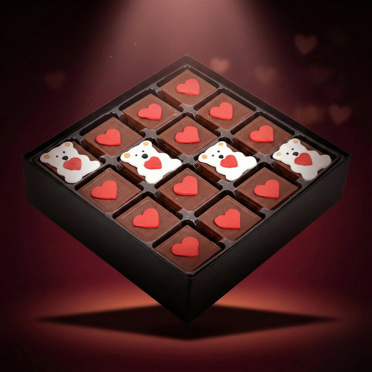 ChocChic Heart Teddy Bear Chocolate Gift Box - Exporgin | Türkiye Comes to You
