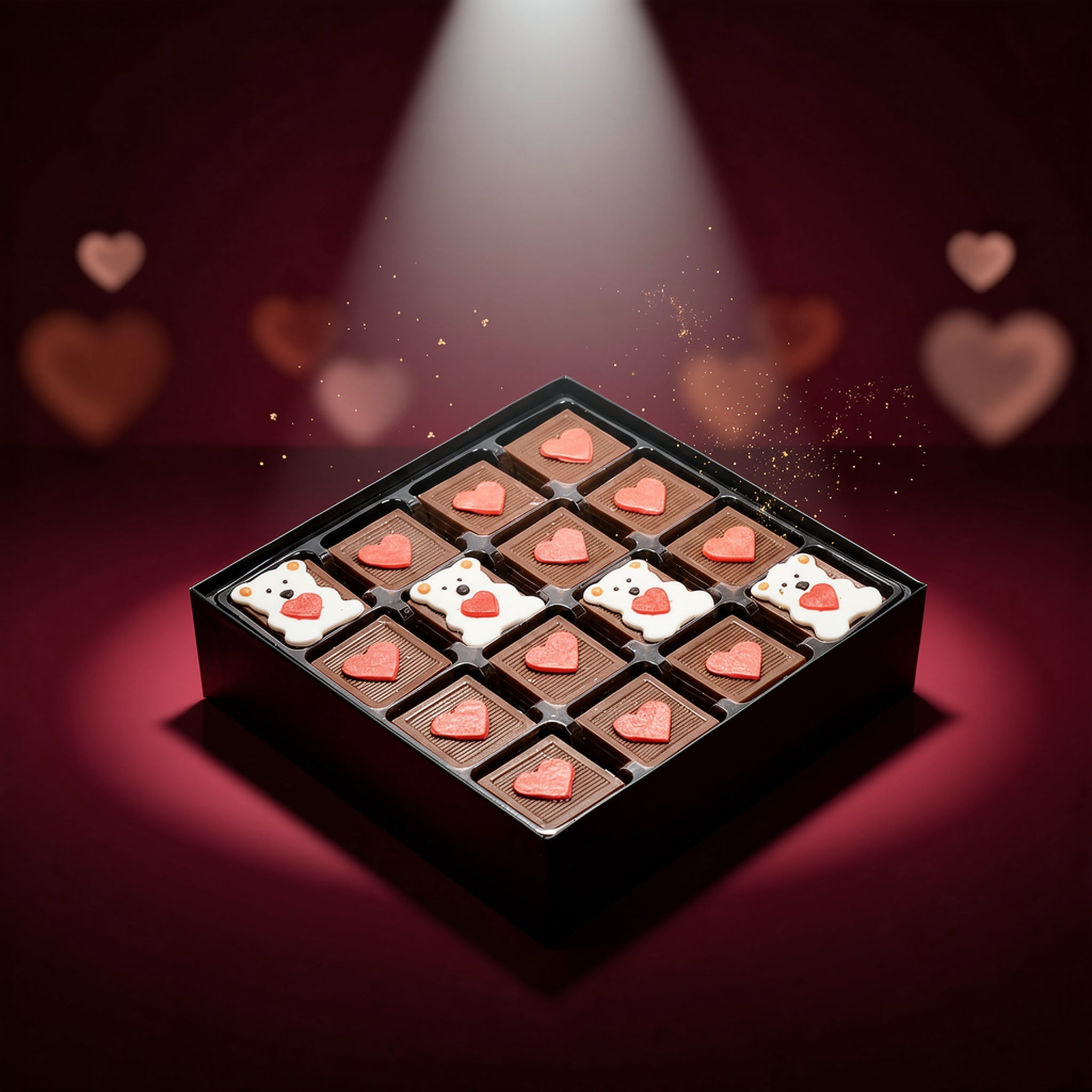 ChocChic Heart Teddy Bear Chocolate Gift Box - Exporgin | Türkiye Comes to You