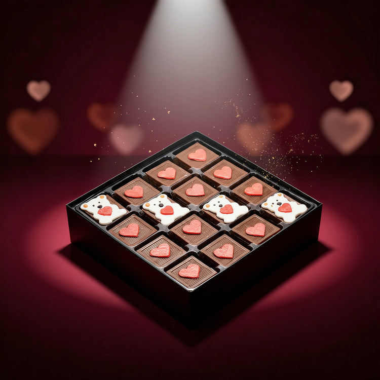 ChocChic Heart Teddy Bear Chocolate Gift Box - Exporgin | Türkiye Comes to You