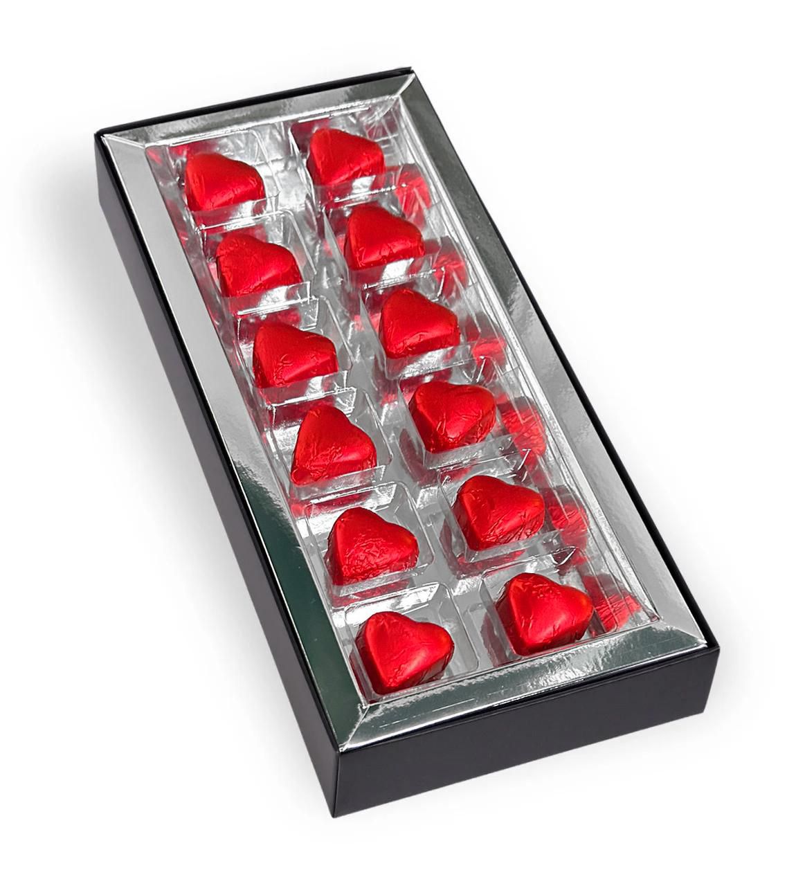ChocChic Luxury Dubai Chocolate Bar – 12 Heart - Shaped Milk Chocolates – Romantic Gift Box - Exporgin - Global Shopping Site
