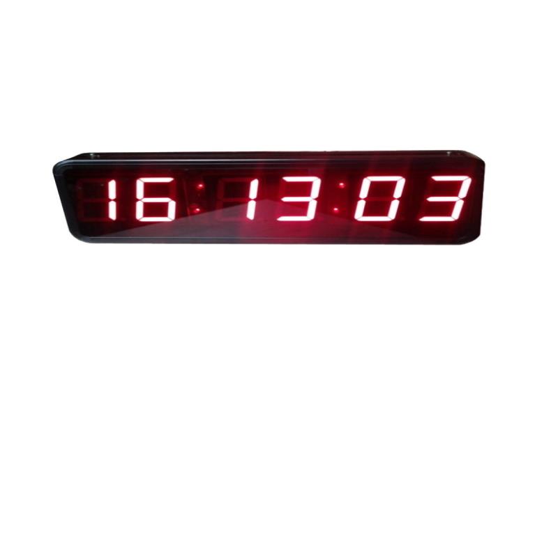 Double Sided Digital Wall Clock with Seconds and Degree (Thermometer) (Case Dimension: 17x50)