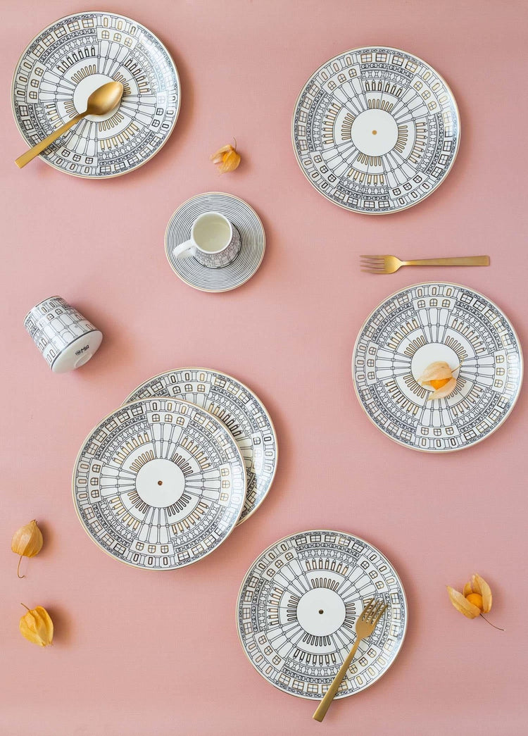 Citta Cake Plate for 6 People - Exporgin - Global Shopping Site