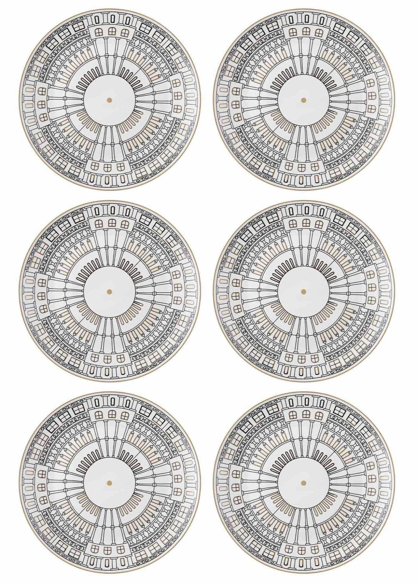 Citta Serving Plate for 6 People - Exporgin | Türkiye Comes to You