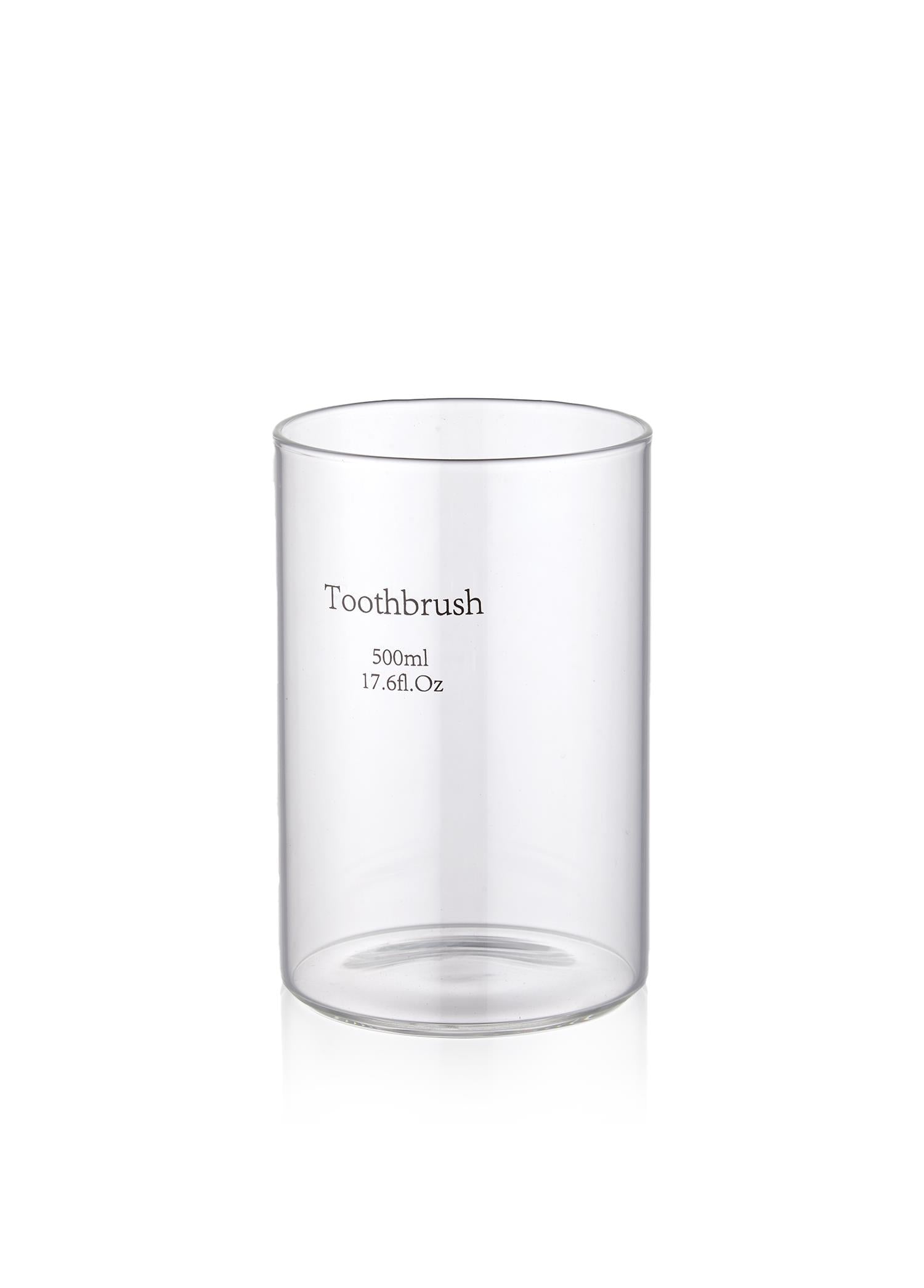 Clear Toothbrush Holder 8x12 cm