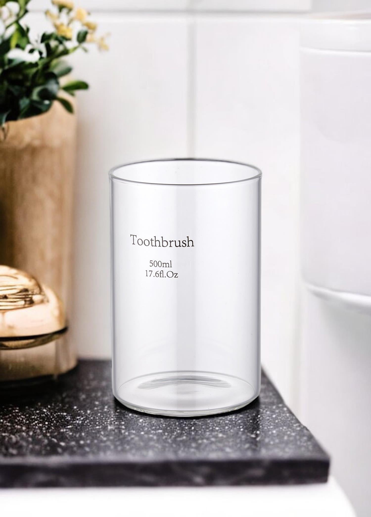 Clear Toothbrush Holder 8x12 cm