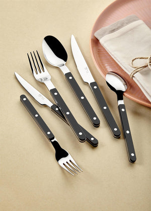 Comida Cutlery Set Black 36 Pieces - Exporgin - Global Shopping Site