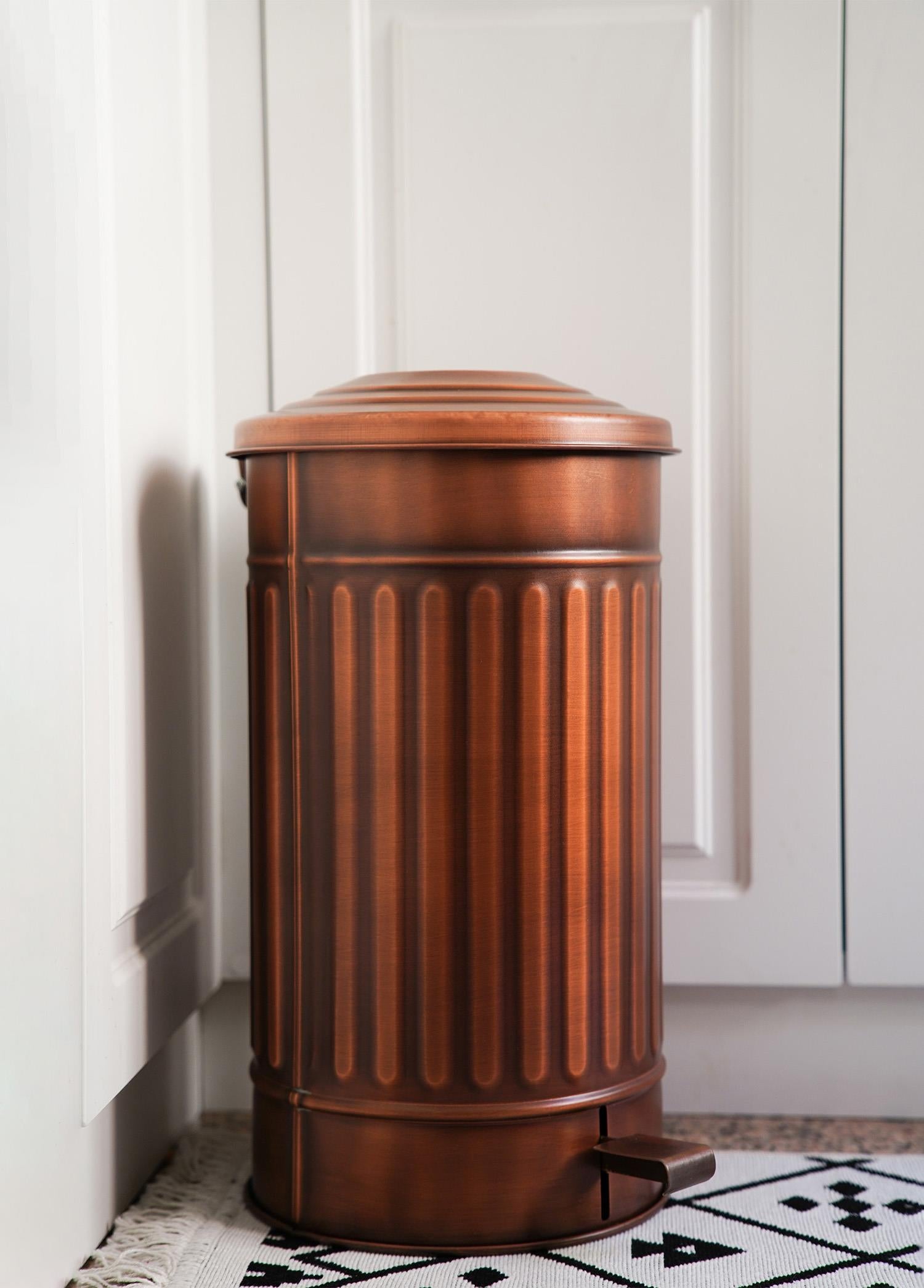 Trash Can Kitchen 24 Lt Copper Coated MGL0013