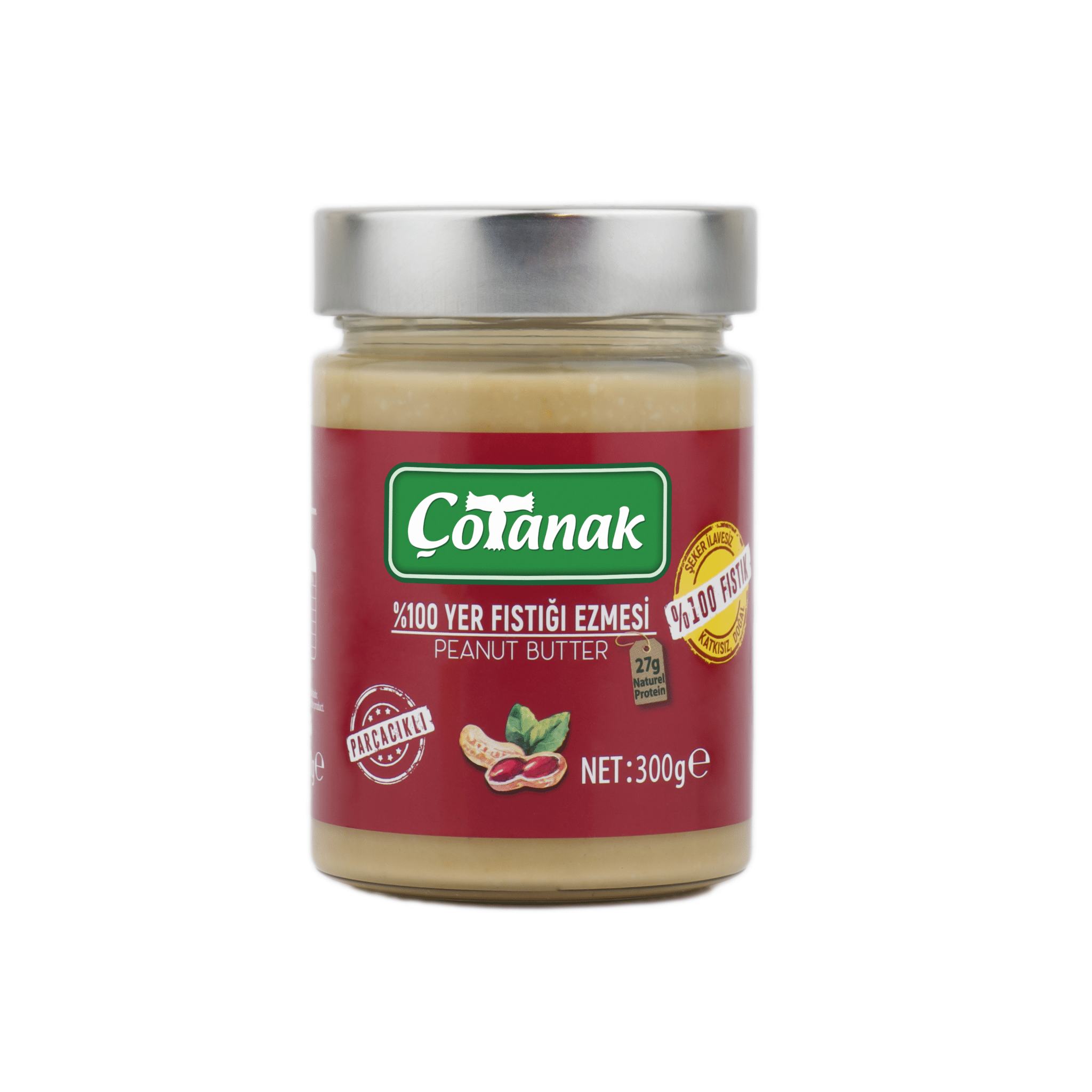 Çotanak 100% Natural Peanut Butter – No Additives 300g (10.6 oz) - Exporgin - Global Shopping Site