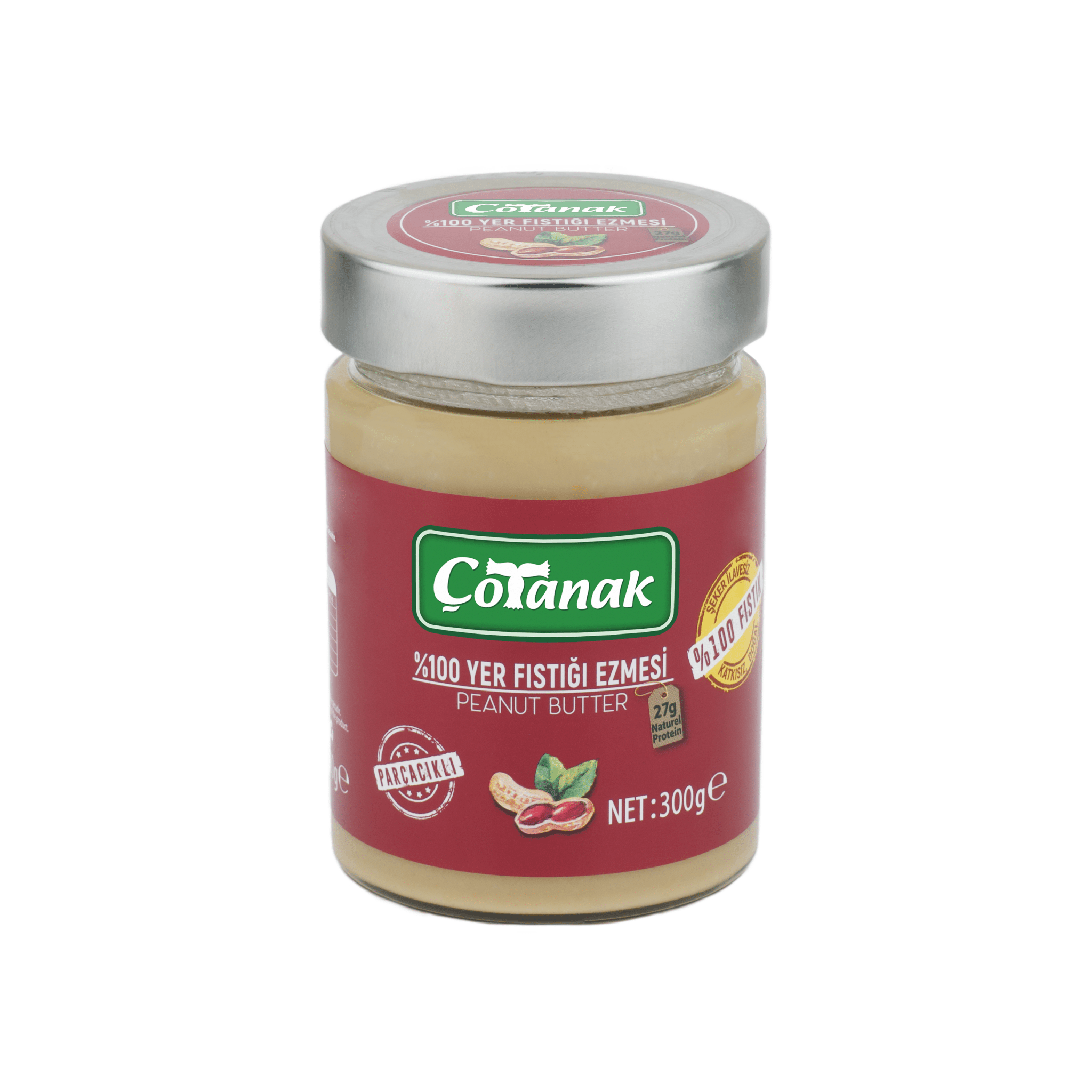 Çotanak 100% Natural Peanut Butter – No Additives 300g (10.6 oz) - Exporgin - Global Shopping Site