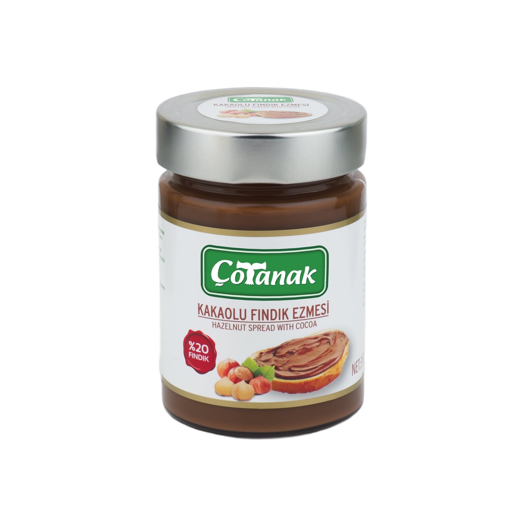 Çotanak – Cocoa Hazelnut Spread – 20% Hazelnut & Additive - Free – 350g (12.35oz) - Exporgin - Global Shopping Site