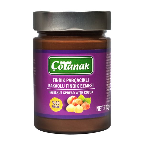 Çotanak – Crunchy Cocoa Hazelnut Spread – 30% Hazelnut & Additive - Free – 700g (24.69oz) - Exporgin - Global Shopping Site