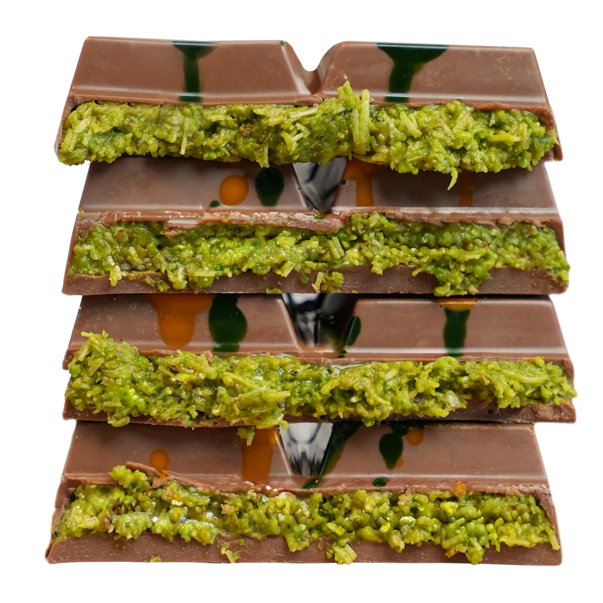 Çotanak Dubai Chocolate Bar - Milk Chocolate Filled with Pistachio Cream and Roasted Kadaif 180g (6.3 oz) - Exporgin - Global Shopping Site