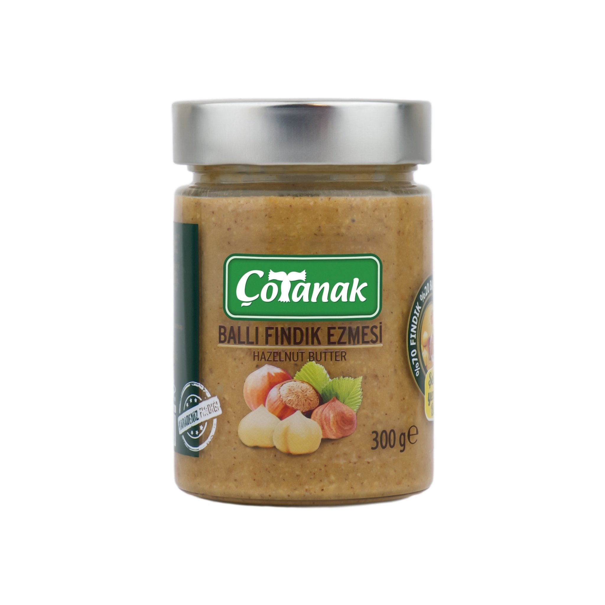 Çotanak Hazelnut Butter with Honey – 70% Hazelnuts 300g (10.6 oz) - Exporgin - Global Shopping Site